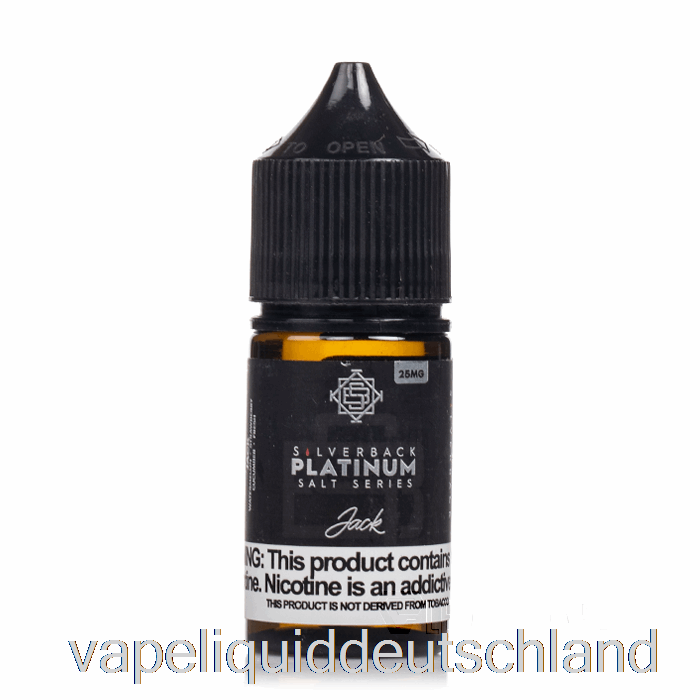 Jack – Salze Der Silverback-Platin-Serie – 30 Ml, 25 Mg Vape-Flüssigkeit